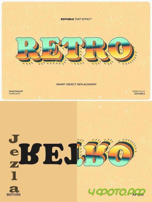 Retro Stamp Text & Logo Effect - 4ZAKUZY