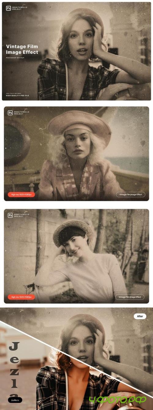 Vintage Film Image Effect - 9QVTK74