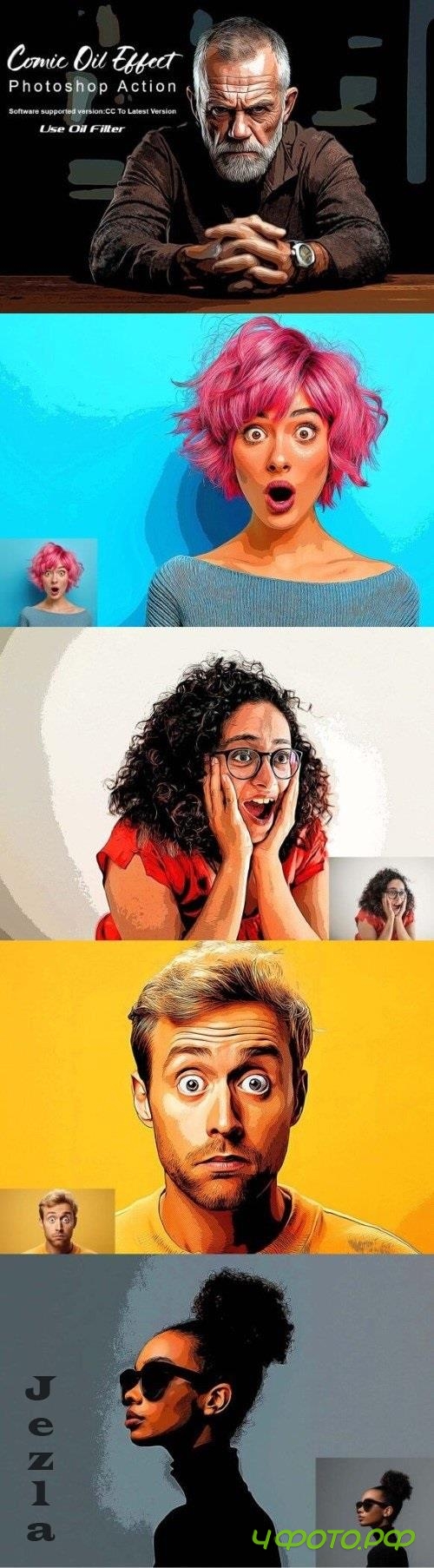 Comic Oil Effect Photoshop Action
