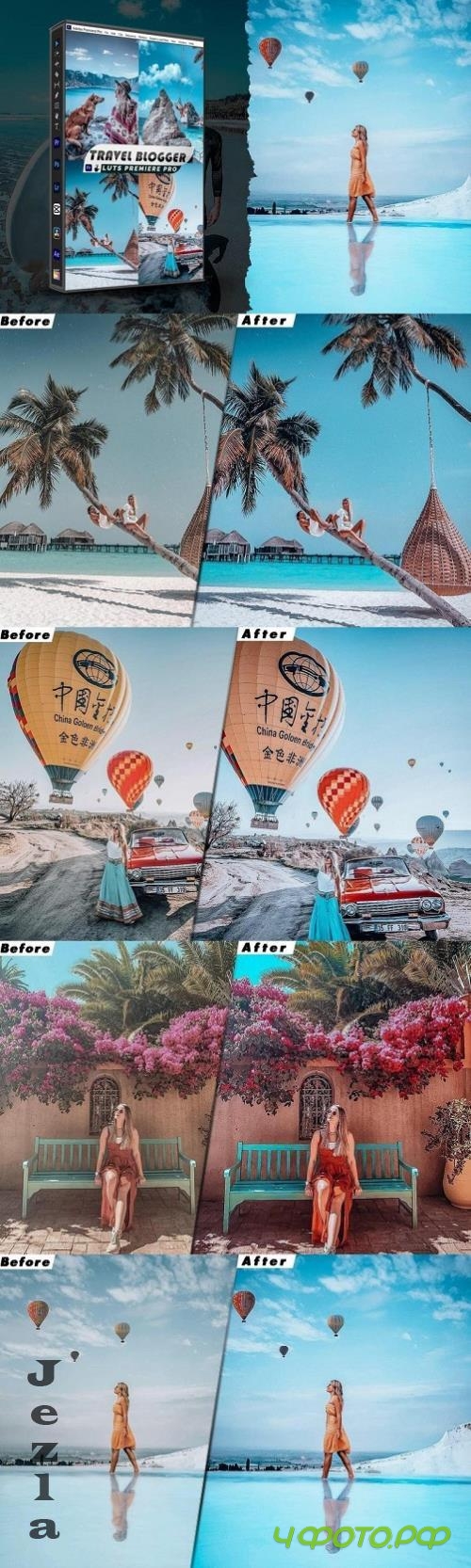 Travel Blogger Presets And luts Video Premiere Pro - JS3WZE2
