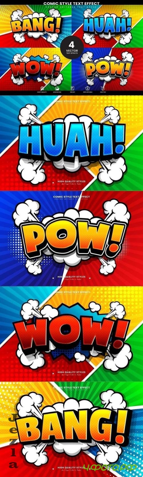 Comic Editable Vector Text Effect - 279870155 - 973V2R9