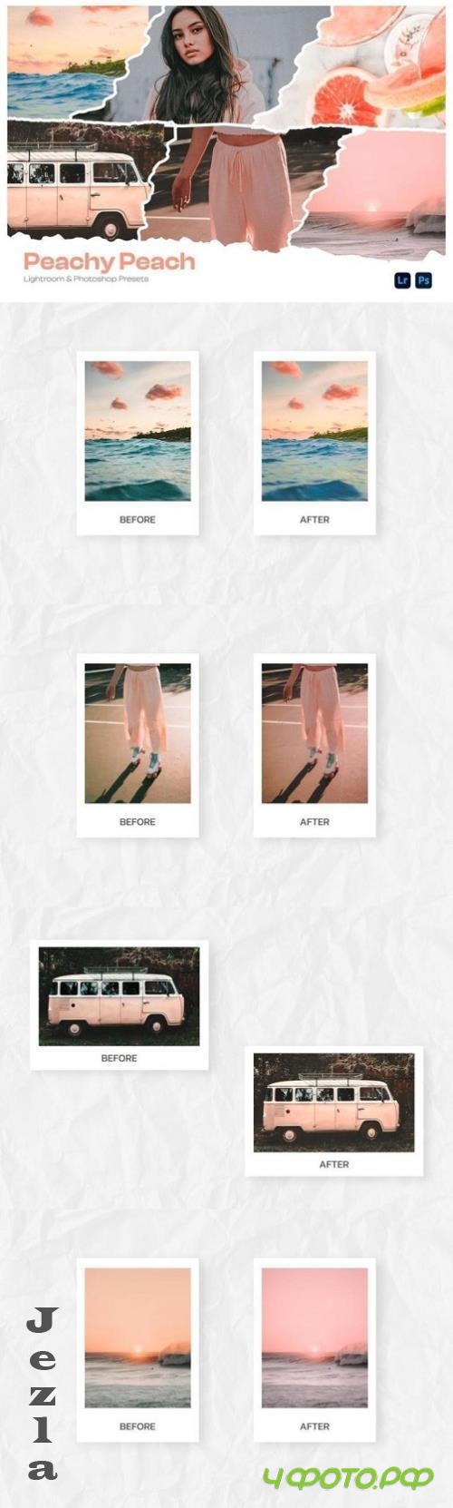 Peachy Peach Lightroom Presets - Q39RGFD