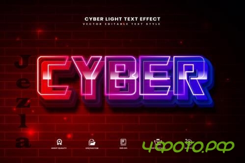 Light Cyber Editable Text Effect V2 - 279915826 - QLDVRH2