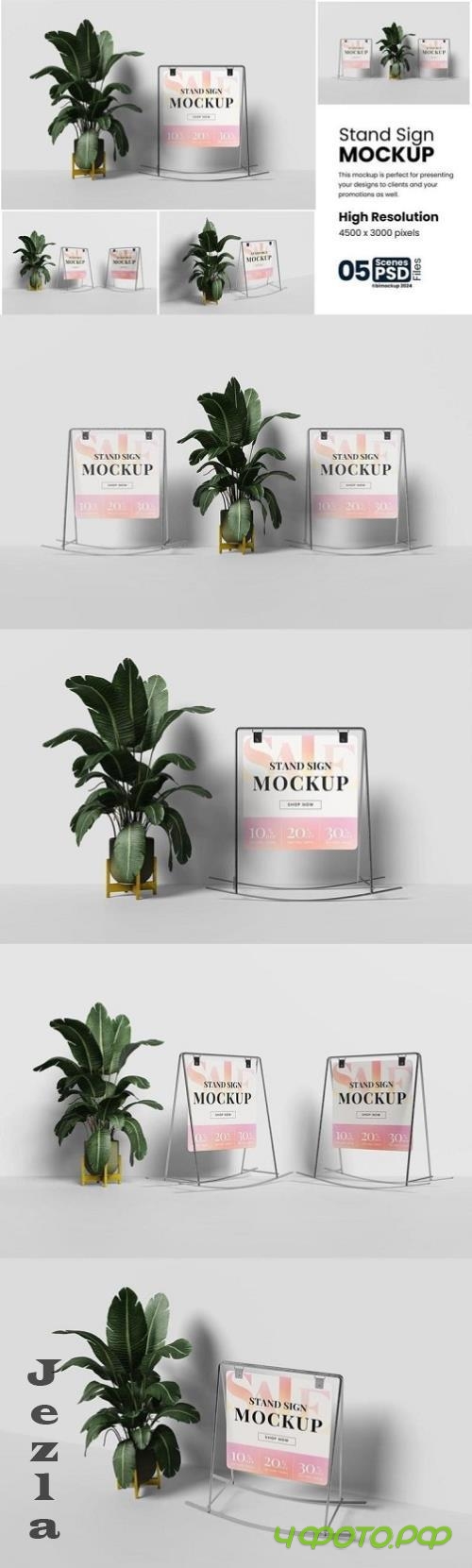 Stand Sign Mockup - F79MCXU