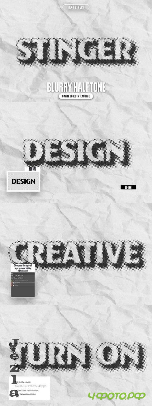 Blurry Halftone Text Effect - 290903677 - CJ4A3ZA