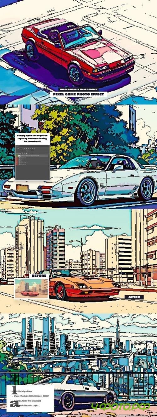 Pixel Game Photo Effect - 290918521 - 8V7ZFL7 Pixel Game Photo Effect - 290918521 - 8V7ZFL7