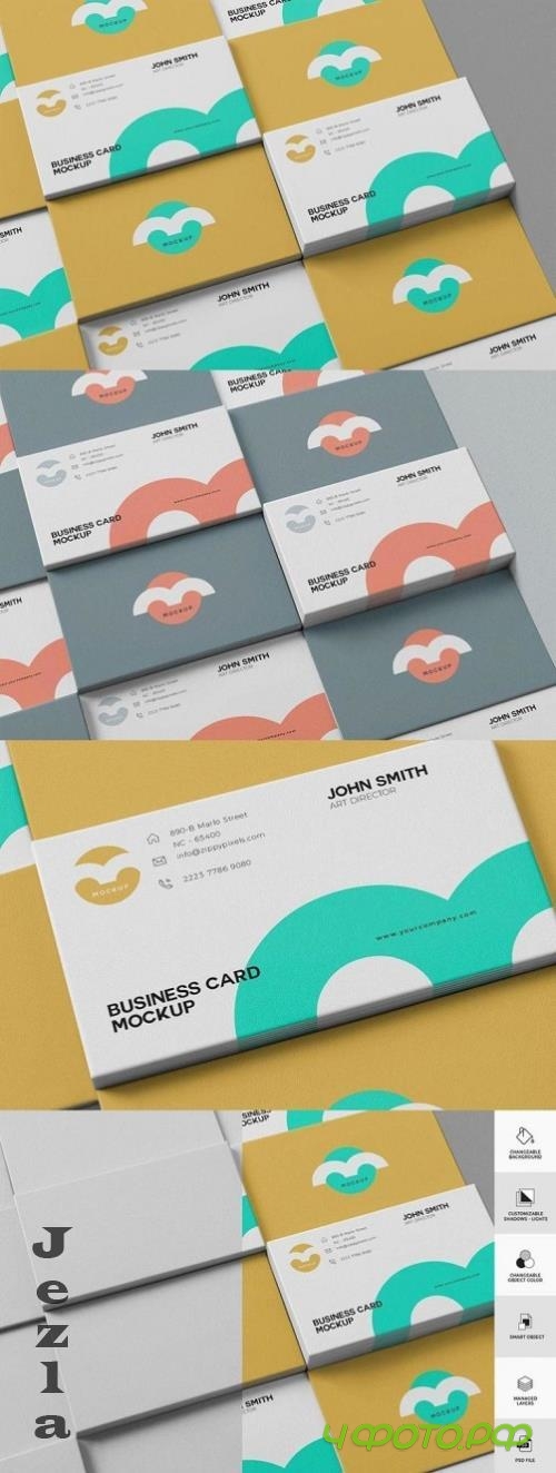 Business Card Mockup - 6A35VJC