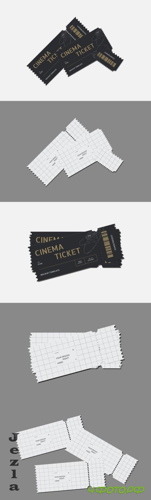 Cinema Ticket Mockup | 001 - 6B6DCL9