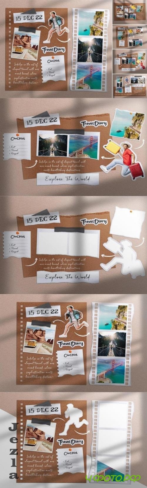 Travel Moodboard Mockup Set - 3SATZYF