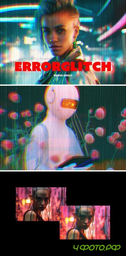 Retro Glitched Photo Effect - 290881988 - X834C3Z