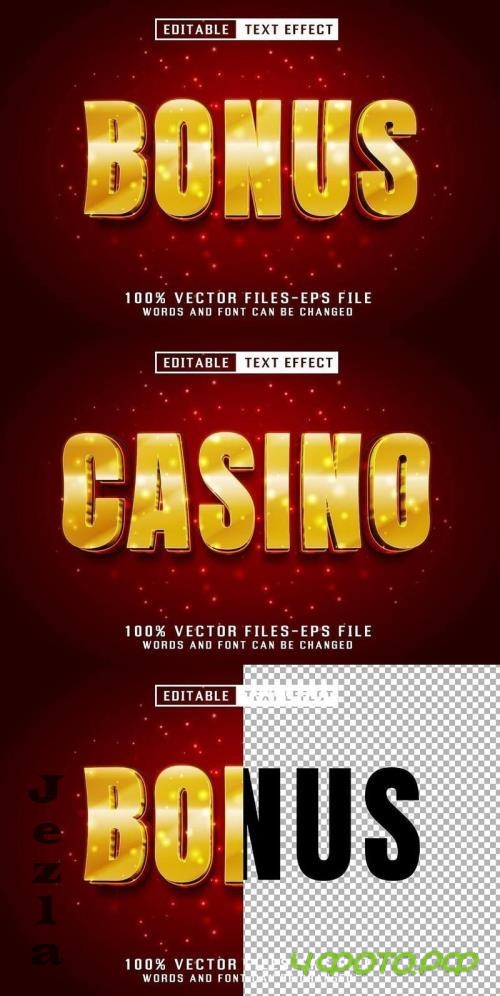 Bonus Golden Text - Editable Text Effect - WFVK24R