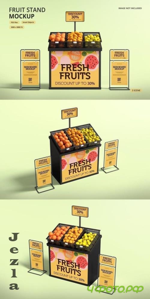 Fruit Stand Mockup - N9X3ZFD