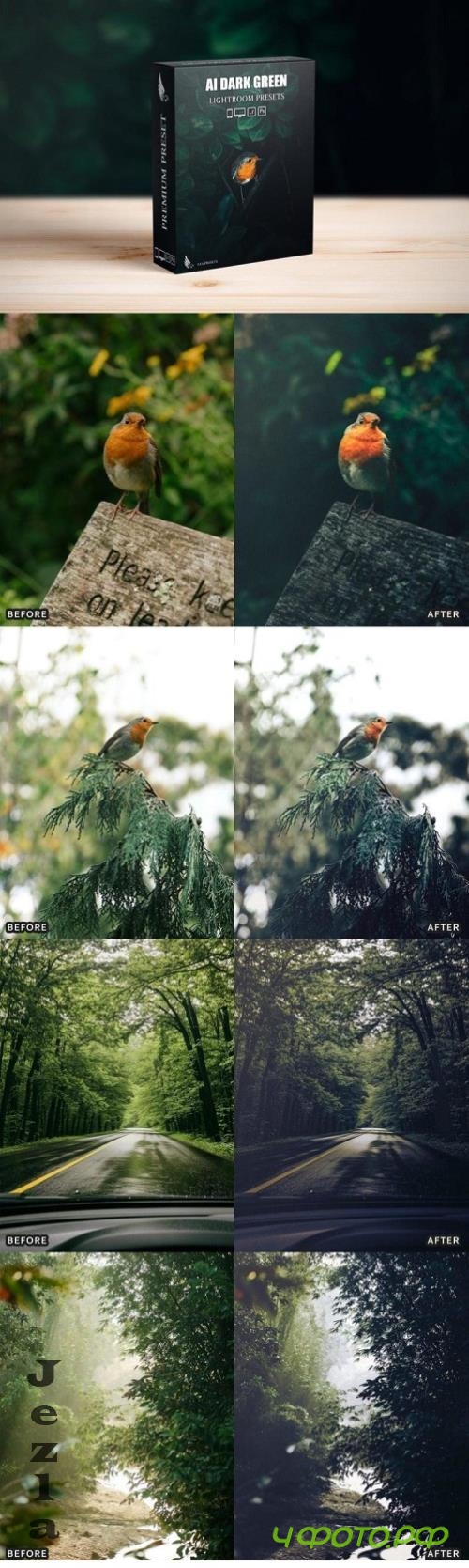 AI Optimize Dark Green Lightroom Presets - 56263791 - LET32A3