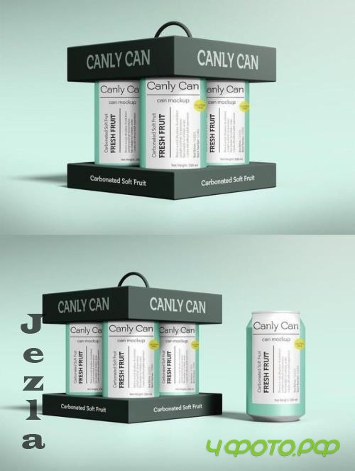 Tin Can Mockup - HZMMU43