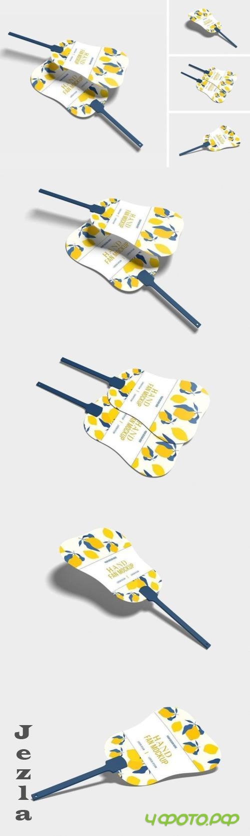 Hand Fan Mockup - X2WK3J7