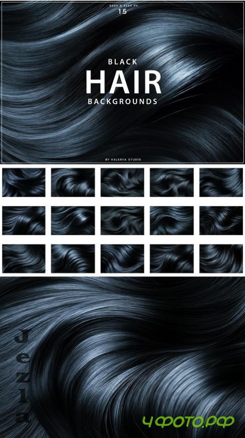 Black Hair Backgrounds  - HRJZC2F