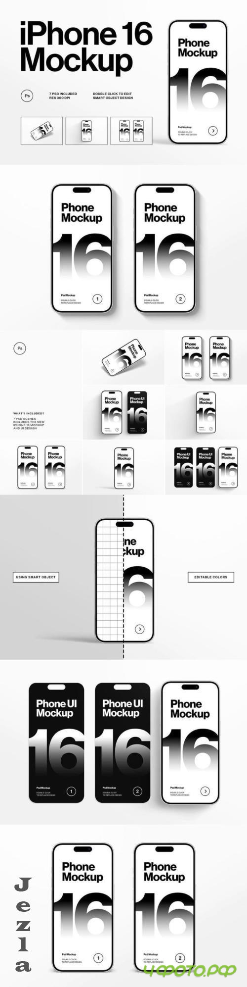 iPhone 16 Mockup - QYQQM4Z