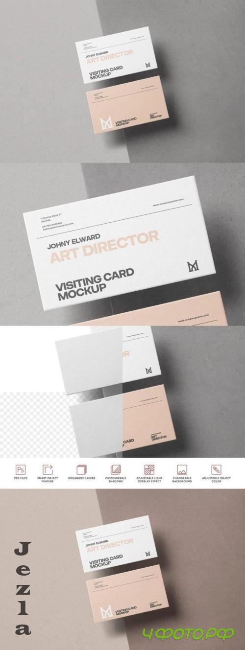 Minimal Business Card Branding Mockup - 290913860 - JHT43W3