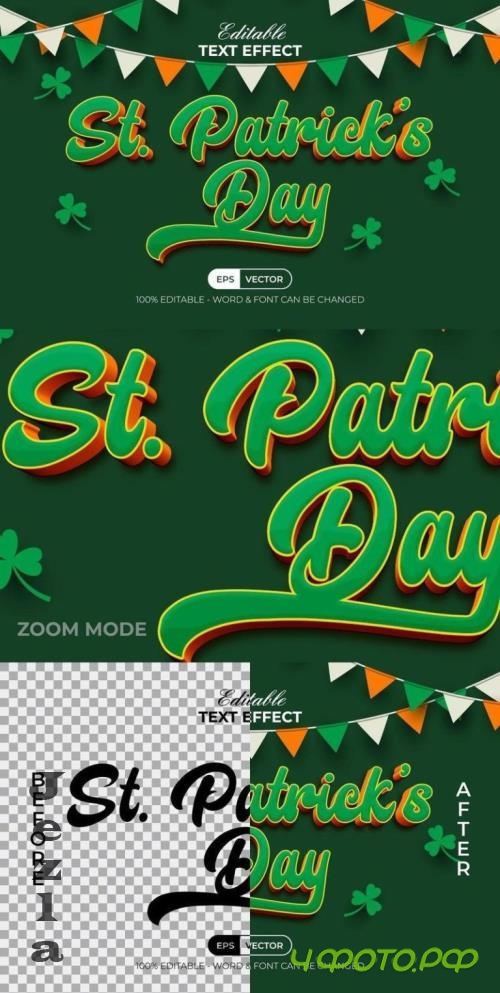 3D Text Effect Patrick's Day - 290990747 - B6SJBB7