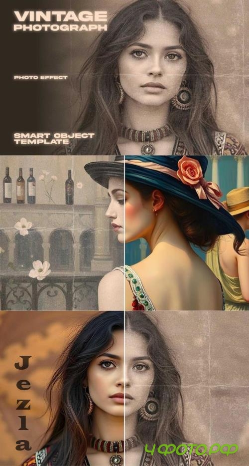Vintage Photo Effect - QBYXVCP