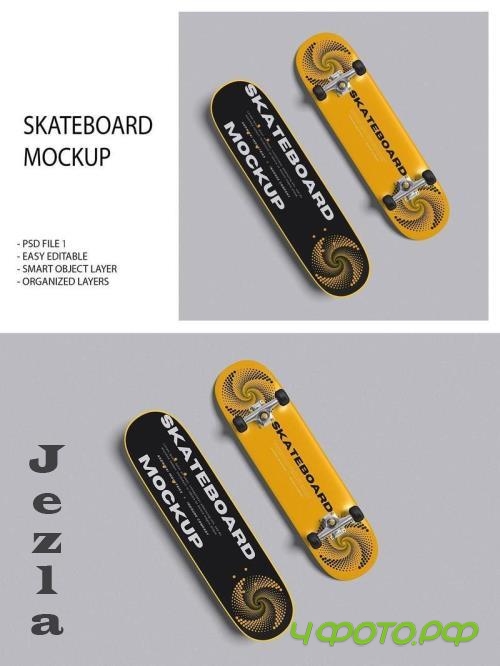 Skateboard Mockup - JYJR4KR