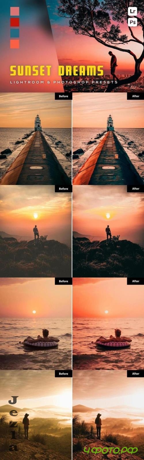 6 Sunset Dreams Lightroom and Photoshop Presets - G3J3WZX 6 Sunset Dreams Lightroom and Photoshop Presets - G3J3WZX