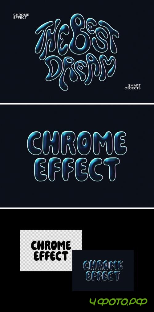 Blue Chrome Logo & Text Effect - 288017687 - B2A9EY9