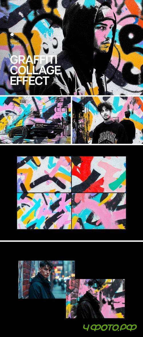 Graffiti Art Collage Photo Effect - 291017197 - 2LUXRMU Graffiti Art Collage Photo Effect - 291017197 - 2LUXRMU
