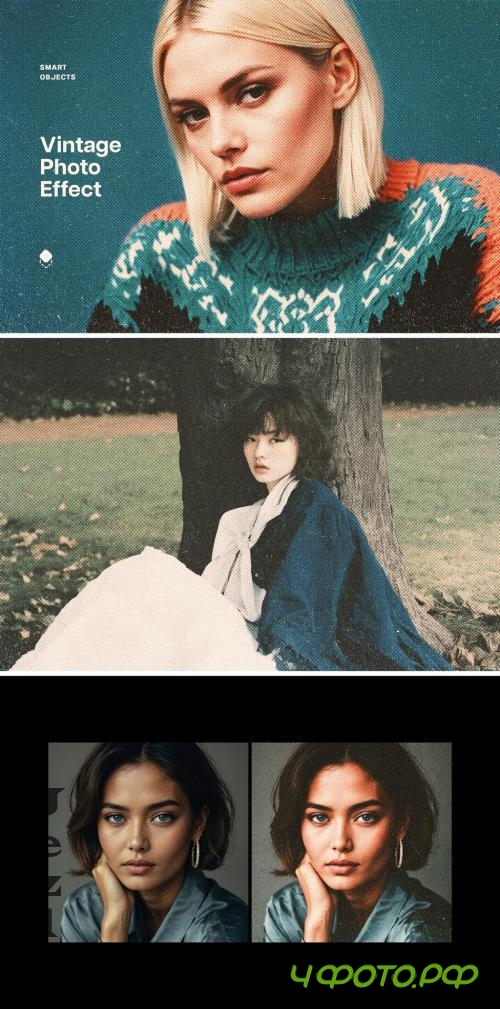 Vintage Halftone Photo Effect - 290929740 - DDL6SWF