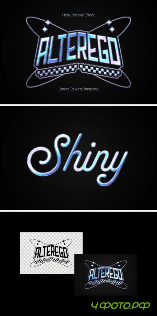 Holographic Text & Logo Effect - 291048868 - JDMVYRP