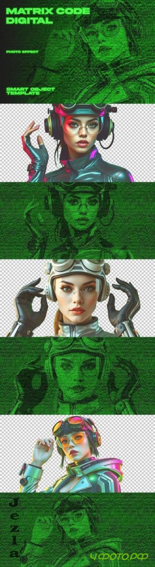 Matrix Code Digital Photo Effect - C3LD7KY Matrix Code Digital Photo Effect - C3LD7KY