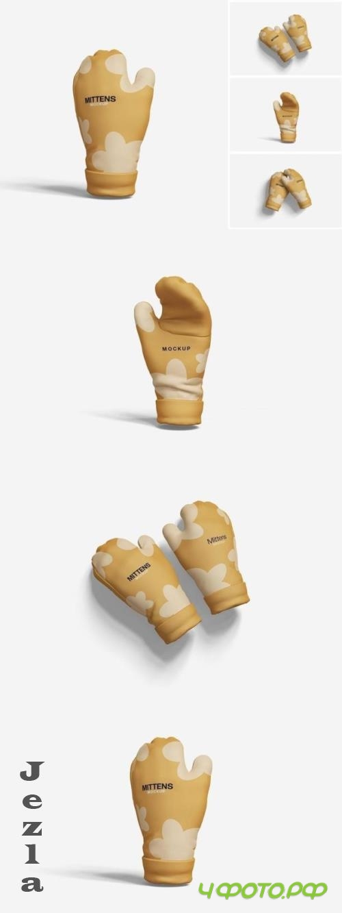 Mittens Mockup - 3X6K6E7 Mittens Mockup - 3X6K6E7