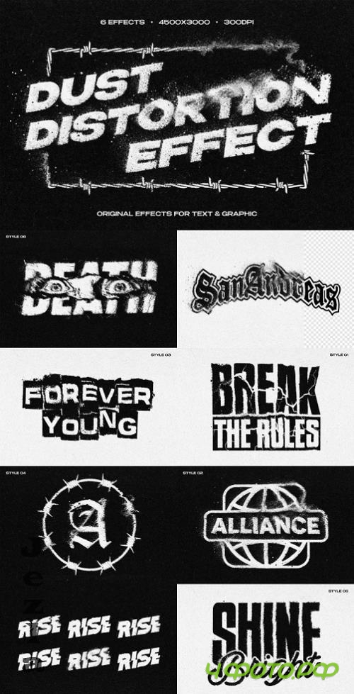 Dust Distortion Text & Logo Effect - 291002758 - X48J9RT