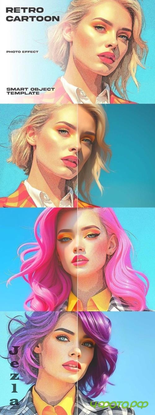 Retro Cartoon Photo Effect - RG6DM4U