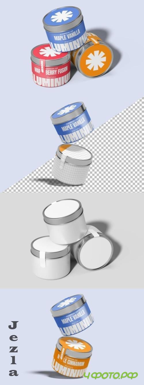 Aluminum Jar Mockup - VRDMTBU