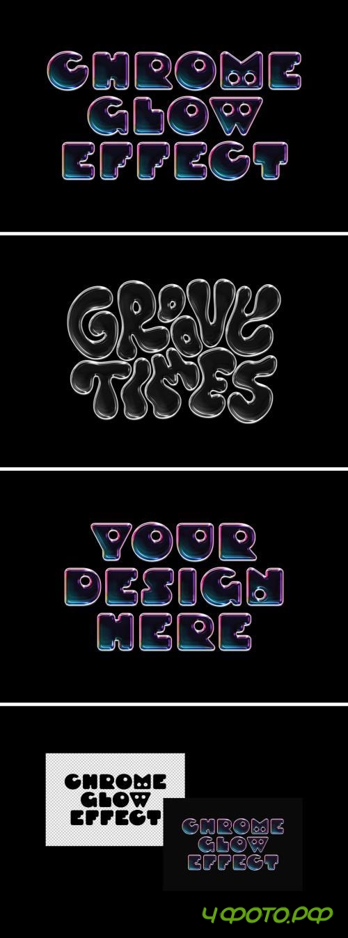 Glowing Chrome Text & Logo Effect - 290975792 - NGCJLQP