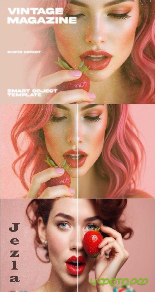Vintage Magazine Photo Effect - MBHHVQM