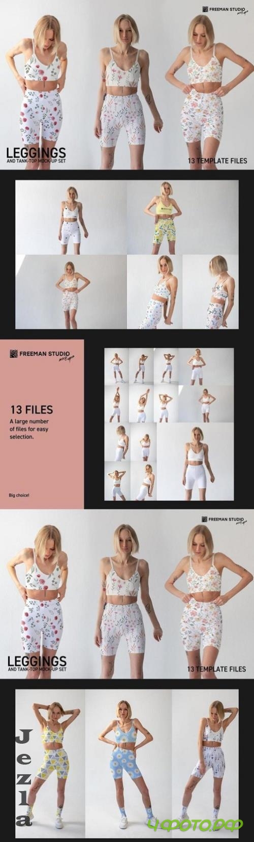 Leggings and Tank-Top Mock-Up Set - 219759079 - LSV79M6