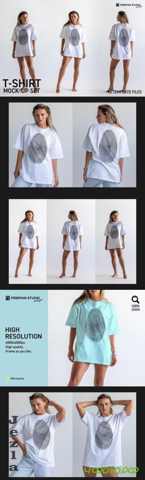 T-Shirt Mock-Up Set - 279506022 - E2FBUA6