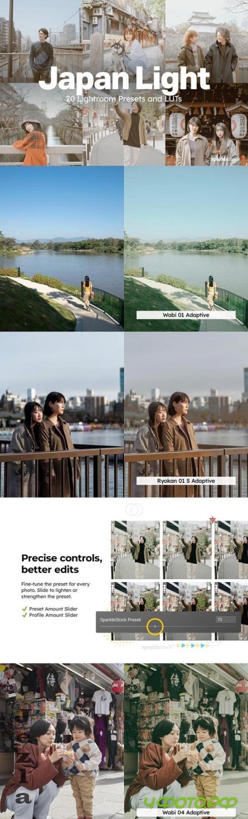 20 Japan Light Lightroom Presets and LUTs - 35Y3TMV