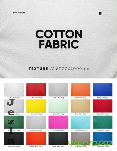 20 Cotton Fabric Texture HQ - 291164943 - 388QTLZ