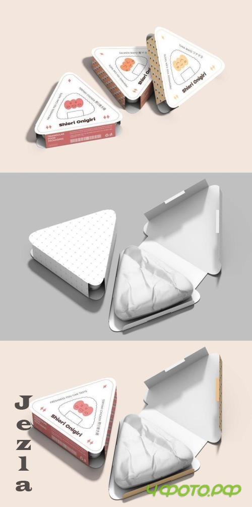 Onigiri Packaging Mockup - 5ADHTT9 Onigiri Packaging Mockup - 5ADHTT9