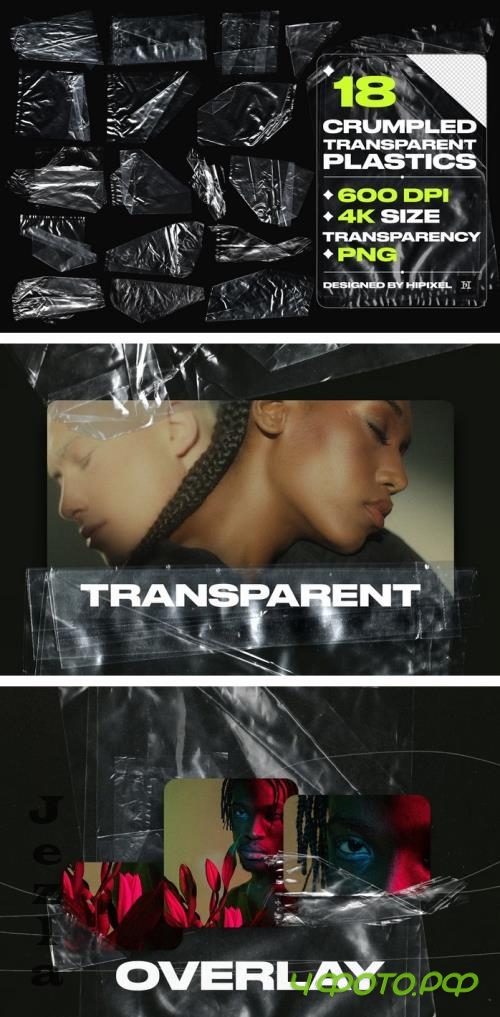 Crumpled Transparent Plastics - 3N93JQQ