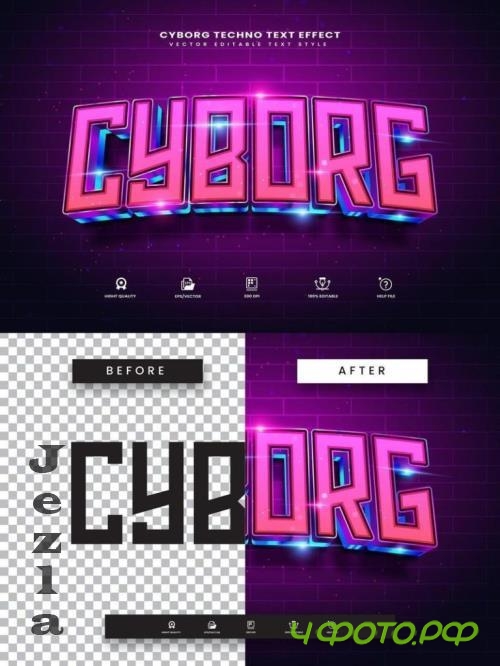 Techno Cyborg Editable Text Effect - 280355000 - EQT6BYT