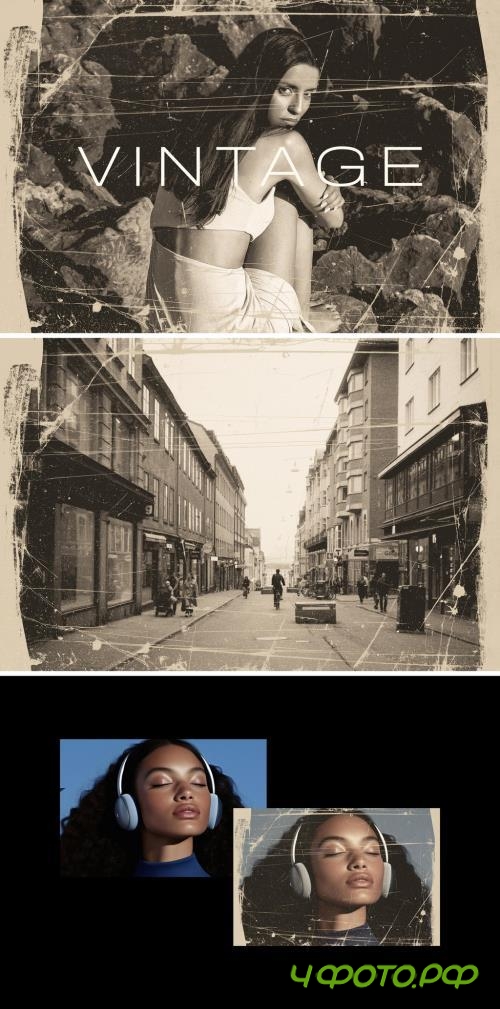 Grunge Vintage Photo Effect - 290933221 - 9SNEKAR