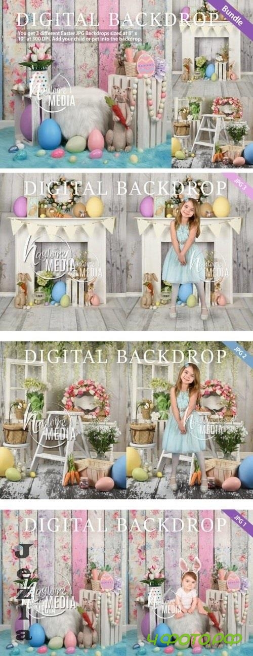 Easter Studio Backdrop Bundle Set Easter Studio Backdrop Bundle Set