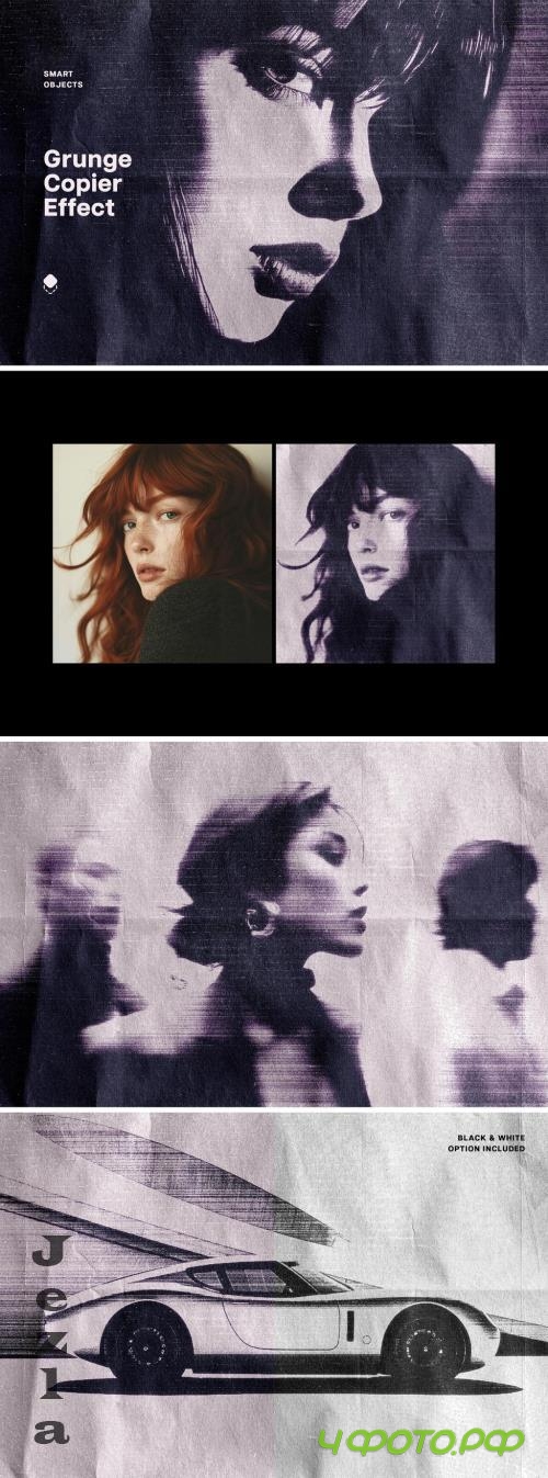 Grunge Copier Template Effect - 291375637 - KX6H6CU